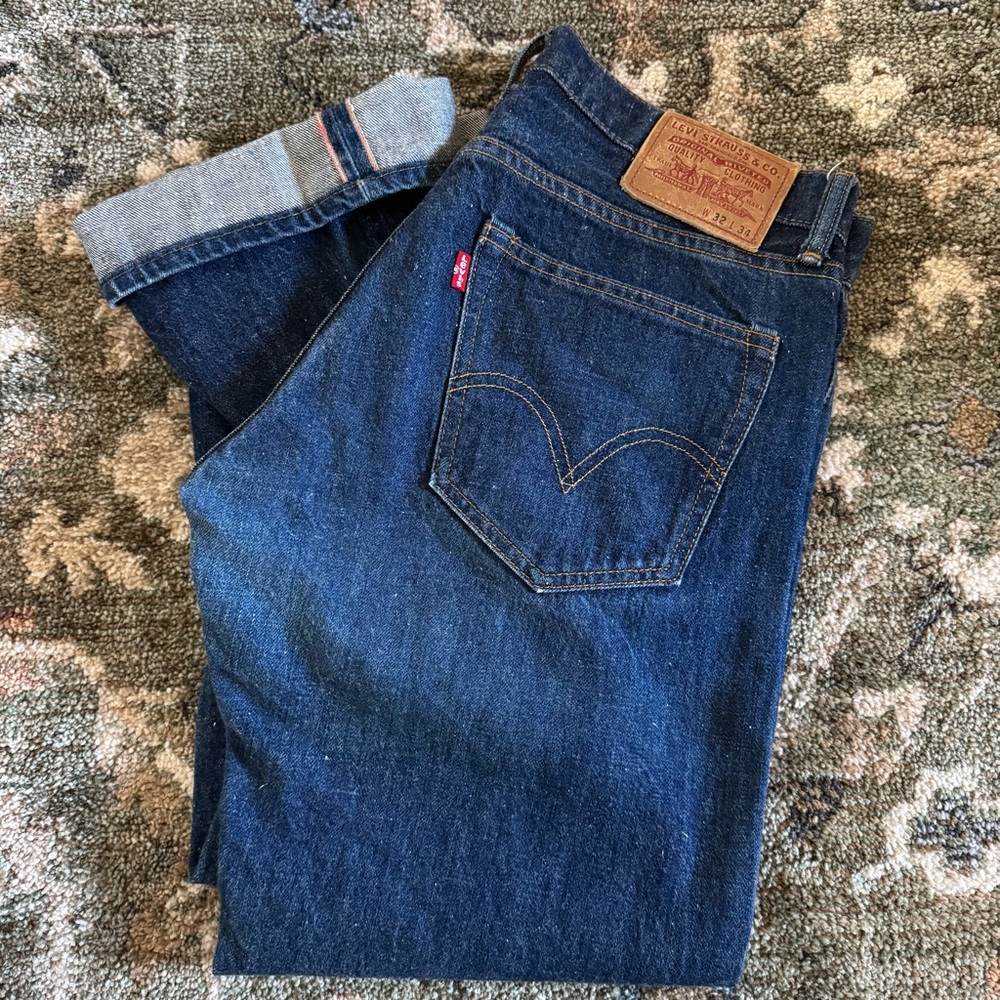 Y2K Selvedge Redline Levi’s 501 Jeans